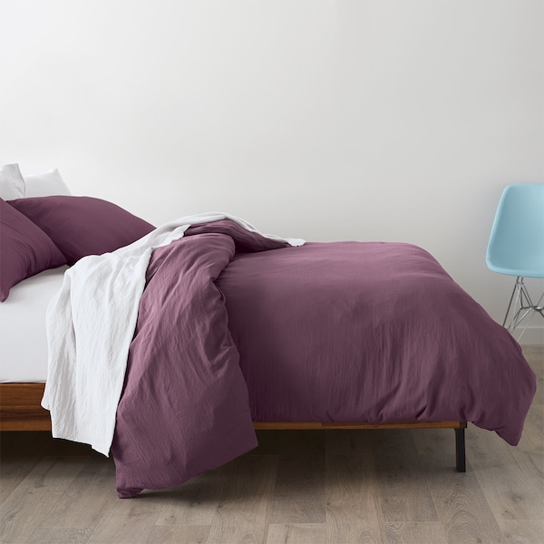 Ella Jayne Microfiber Duvet Cover Set Eggplant King / Cal King EJH